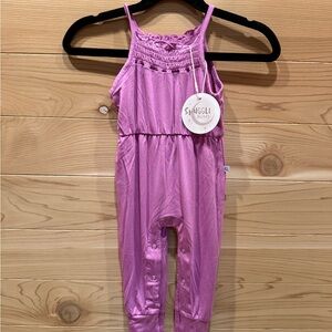 Purple Bamboo Romper